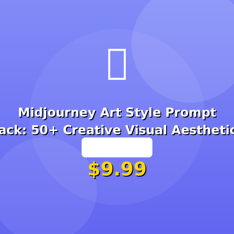 Midjourney Art Style Prompt Pack: 50+ Creative Visual Aesthetics